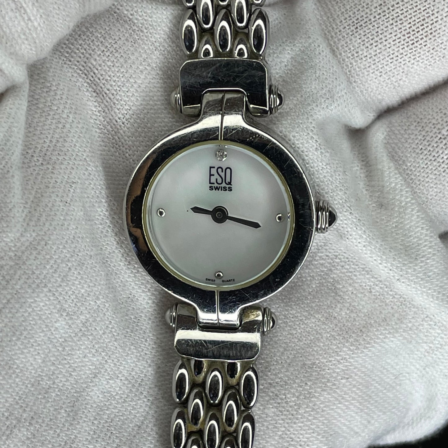 Reloj ESQ by MOVADO Swiss Mujer Madreperla Vintage 2000´s LEER