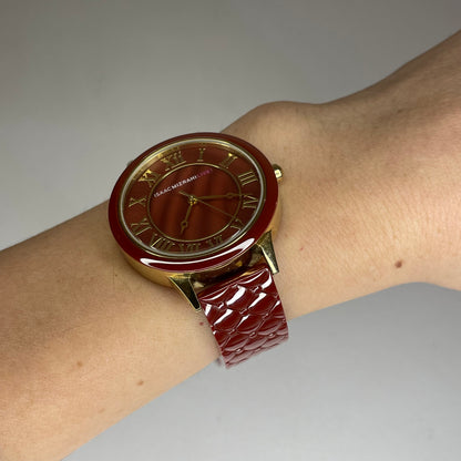 Reloj Isaac Mizrahi Cerámica  Mujer Burdeo Año 2013 IMZ588