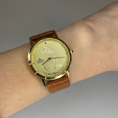 Reloj Lorus by Seiko Disney Mujer Mickey 31 mm 1991 Gold Coin ESCASO