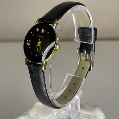 Reloj Armitron Now 75/2447 Mujer Minimalismo Negro Dorado Año 2005