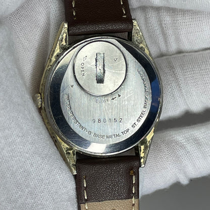 Reloj Seiko SQ Railroad Approved 7546-8069 Agosto 1979 Japón ÚNICO