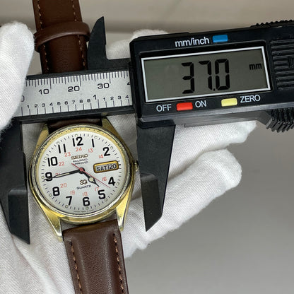 Reloj Seiko SQ Railroad Approved 7546-8069 Agosto 1979 Japón ÚNICO