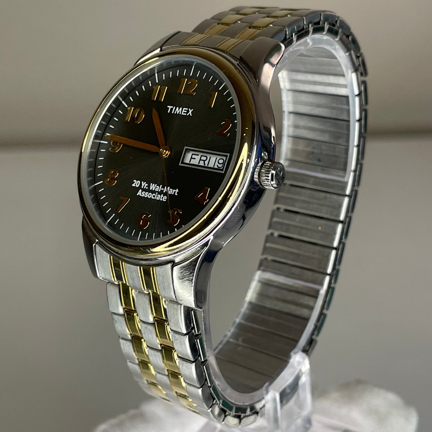 Reloj Timex 20 Year Wal-Mart Associate Day-Date Indiglo Año 2004