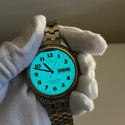 Reloj Timex 20 Year Wal-Mart Associate Day-Date Indiglo Año 2004