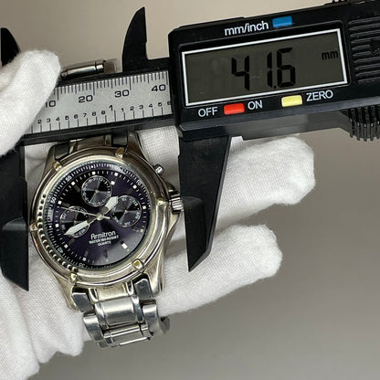Reloj Armitron Multifunction Blue Dial Calendar Año 2001 Original 40 mm MUY ESCASO