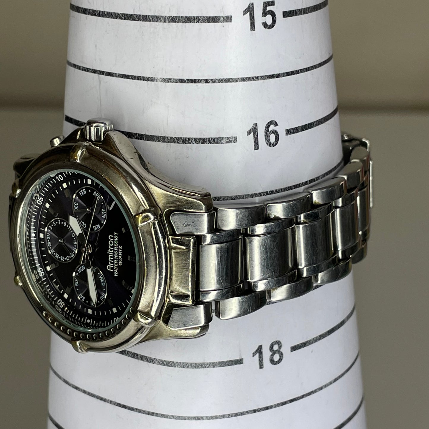 Reloj Armitron Multifunction Blue Dial Calendar Año 2001 Original 40 mm MUY ESCASO
