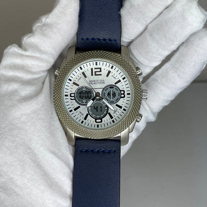 Reloj Kenneth Cole Reaction Ana-Digi Hombre Oversize 49mm Multifunción Año 2011