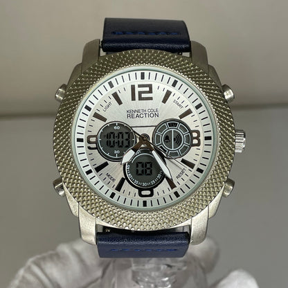 Reloj Kenneth Cole Reaction Ana-Digi Hombre Oversize 49mm Multifunción Año 2011