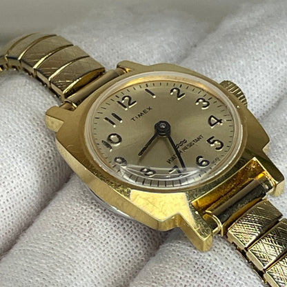 Reloj joya Timex México Mecánico a Cuerda Año 1985 Dorado Muy escaso