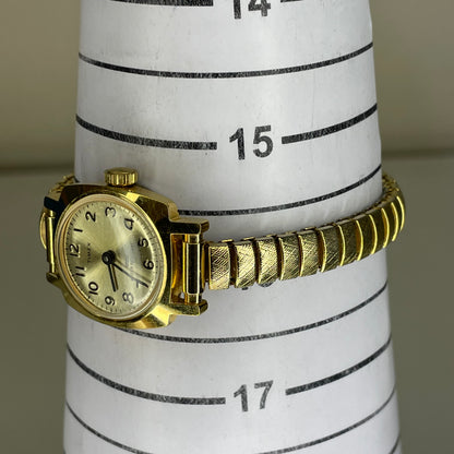 Reloj joya Timex México Mecánico a Cuerda Año 1985 Dorado Muy escaso