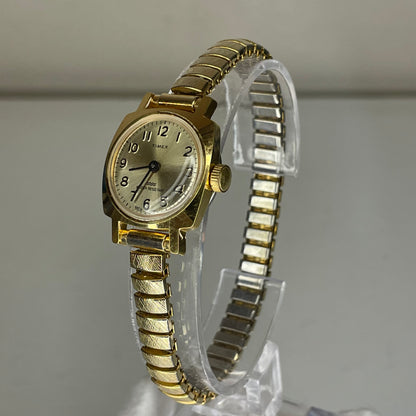Reloj joya Timex México Mecánico a Cuerda Año 1985 Dorado Muy escaso
