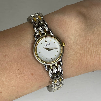 Reloj joya SEIKO 1N00-1H20 Mujer Bicolor Octubre 1991 ÚNICO