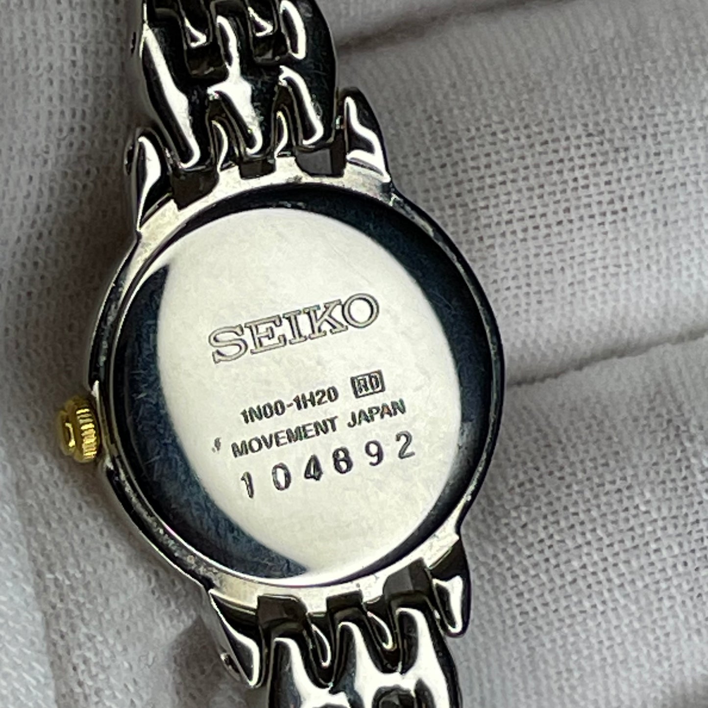 Reloj joya SEIKO 1N00-1H20 Mujer Bicolor Octubre 1991 ÚNICO