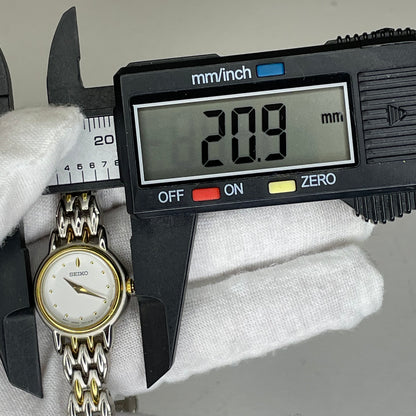 Reloj joya SEIKO 1N00-1H20 Mujer Bicolor Octubre 1991 ÚNICO