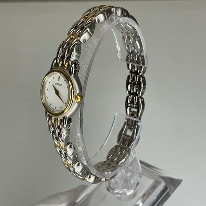 Reloj joya SEIKO 1N00-1H20 Mujer Bicolor Octubre 1991 ÚNICO