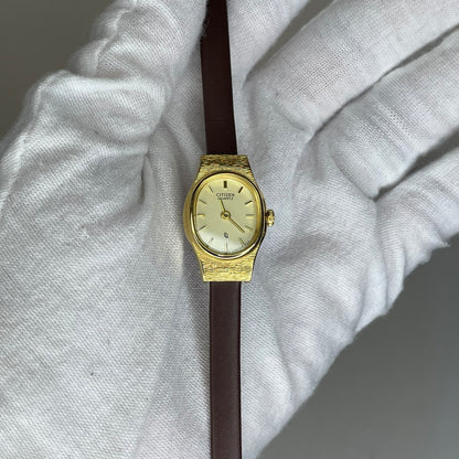 Reloj joya Citizen Quartz Impecable Vintage Años 80 Ultracompacto 18,1 mm