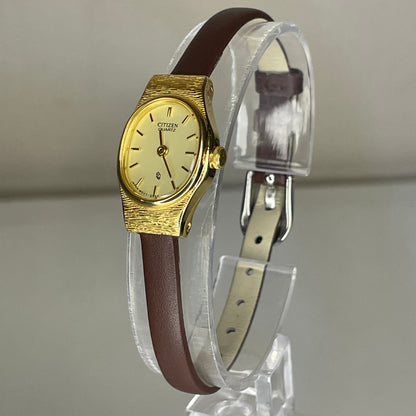 Reloj joya Citizen Quartz Impecable Vintage Años 80 Ultracompacto 18,1 mm