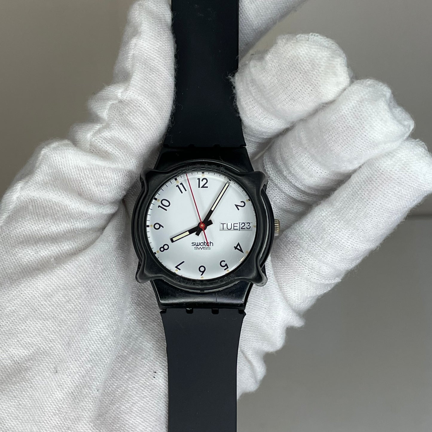 Reloj Swatch Once Again 1986 Day-Date 35 mm Swiss Pulsera Nueva