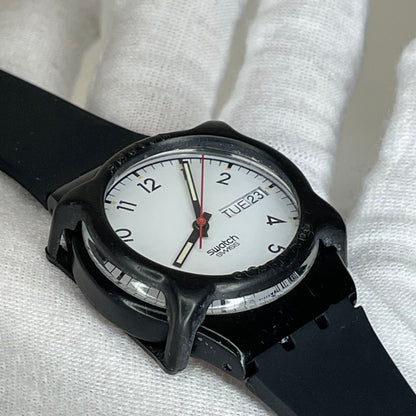 Reloj Swatch Once Again 1986 Day-Date 35 mm Swiss Pulsera Nueva