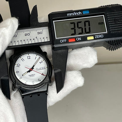 Reloj Swatch Once Again 1986 Day-Date 35 mm Swiss Pulsera Nueva