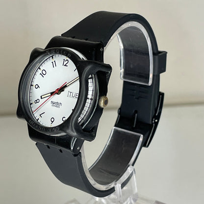 Reloj Swatch Once Again 1986 Day-Date 35 mm Swiss Pulsera Nueva