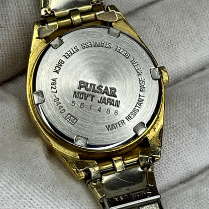 Reloj Pulsar by SEIKO V827-0440 Quartz Date Junio de 1995