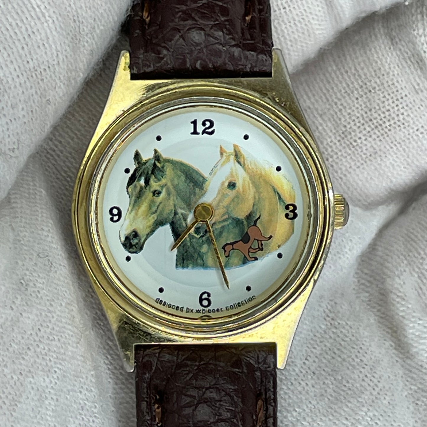 Reloj Valdawn Horse Collection Swiss Movt. Mujer Segundero de Disco 1991