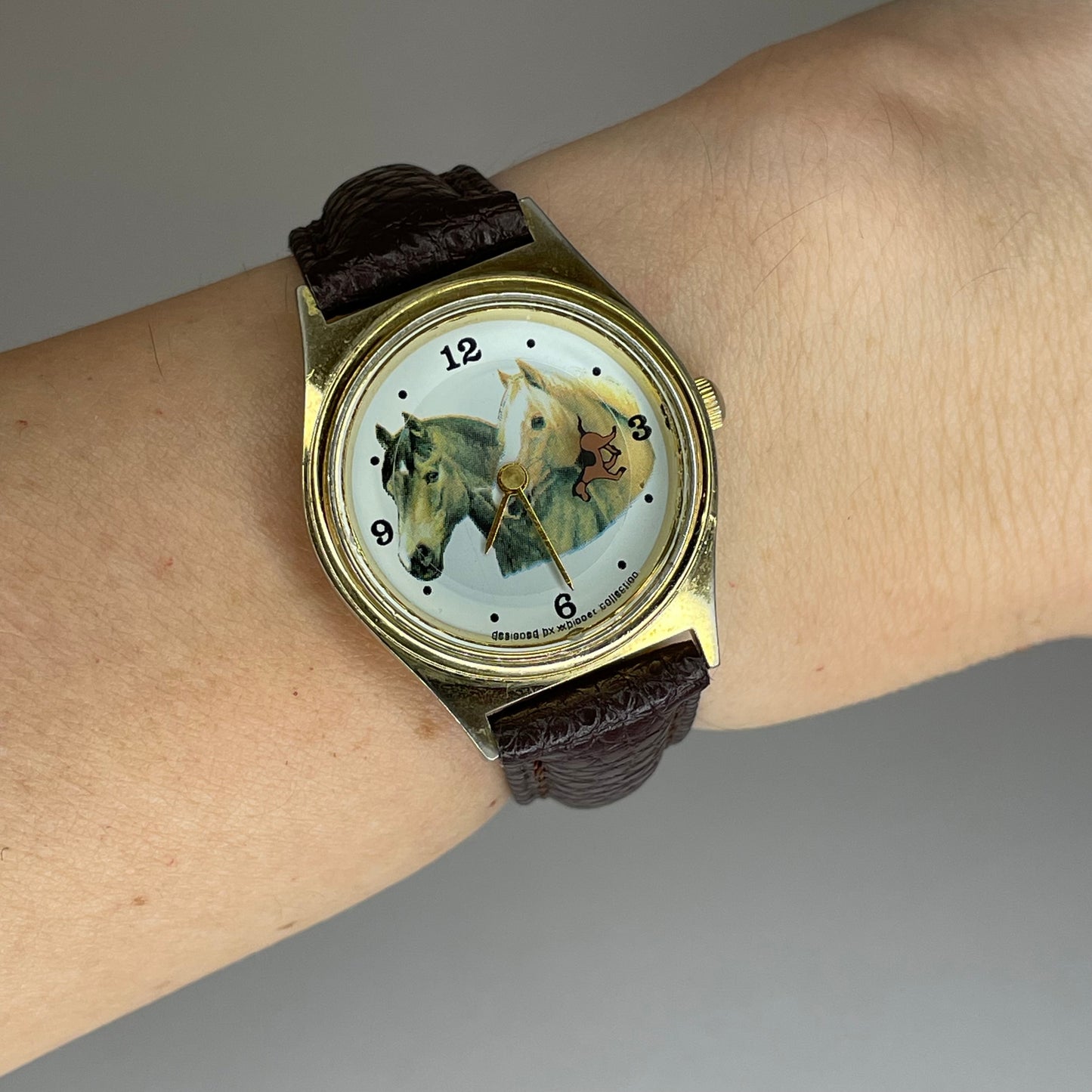 Reloj Valdawn Horse Collection Swiss Movt. Mujer Segundero de Disco 1991