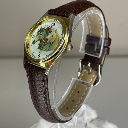 Reloj Valdawn Horse Collection Swiss Movt. Mujer Segundero de Disco 1991