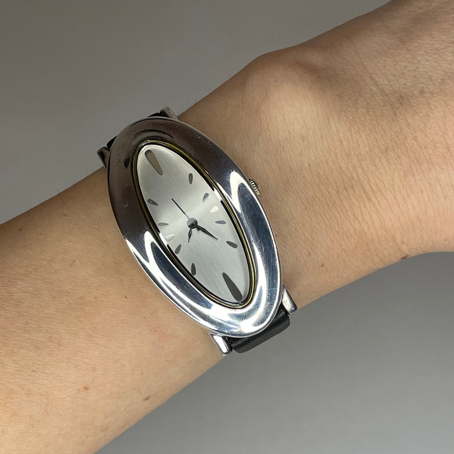 Reloj Pieza de Arte de plata real / Escultor: Robert Lee Morris / Sterling Silver Art 1999