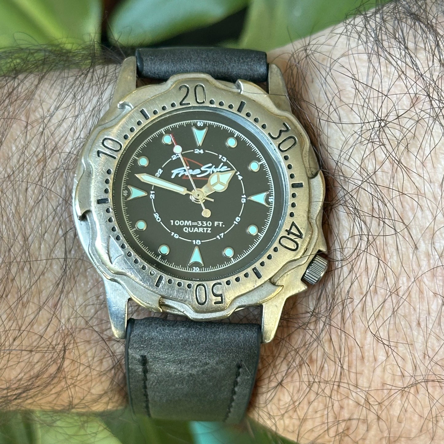 Reloj Freestyle Hombre Años 90´s Diver Surf Azul Escaso