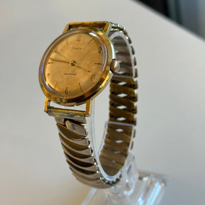 Reloj Timex Hombre A Cuerda Años 70 Dorado Funciona Perfecto único