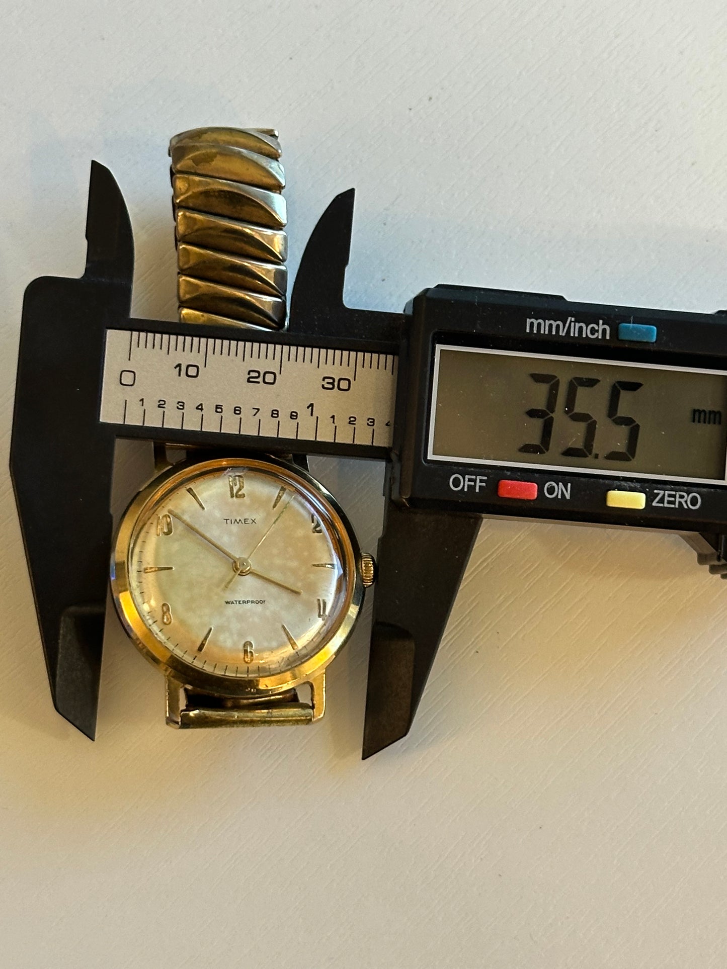 Reloj Timex Hombre A Cuerda Años 70 Dorado Funciona Perfecto único