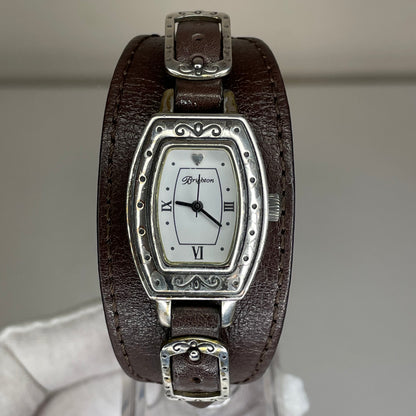 Reloj Brighton Zamora Cuff Watch Original Cuero Ancho 2000s | Western Revival