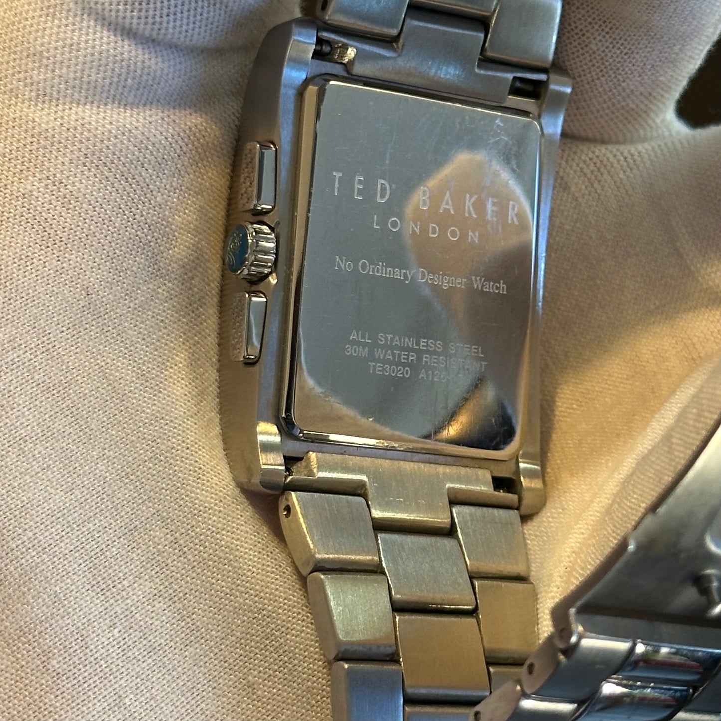 Reloj Ted Baker Hombre TE3020 Cronógrafo Estilo británico Año 2005