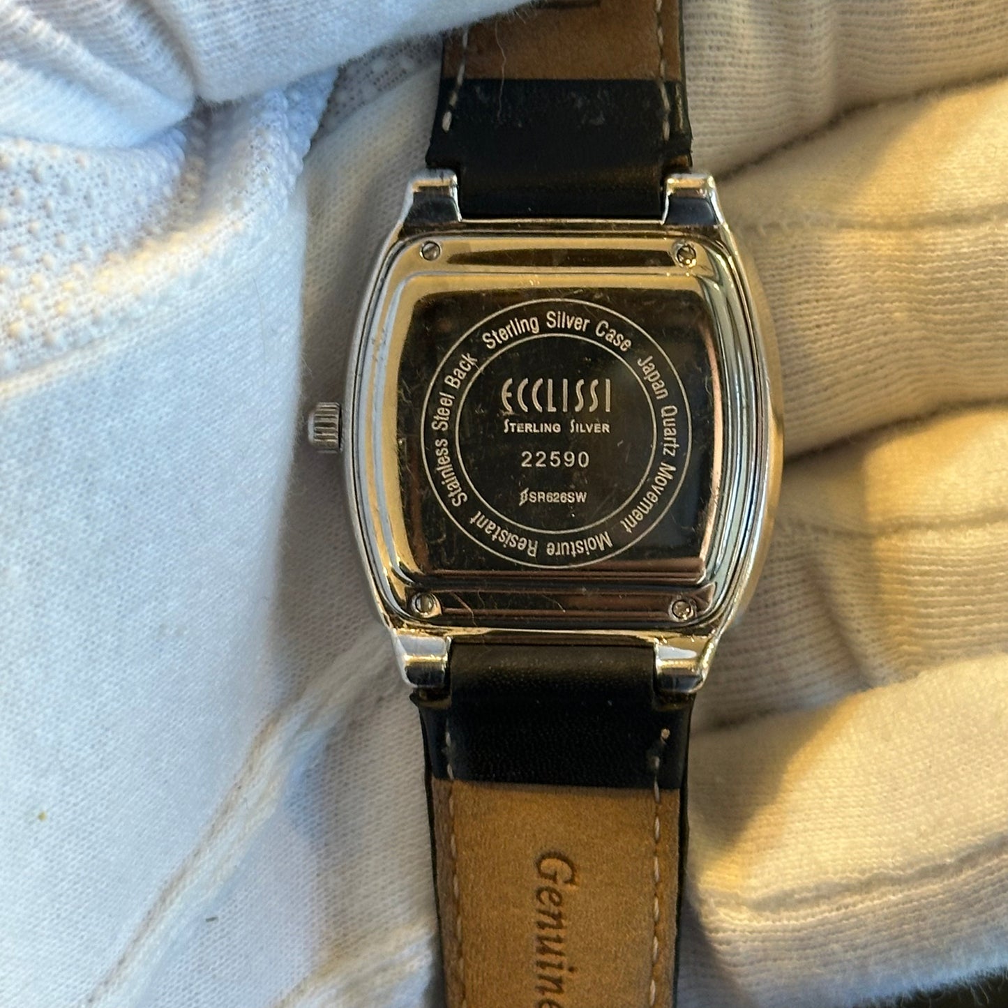 Reloj de Plata 925 ECCLISSI Mujer Años 2000's Madreperla 32mm