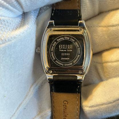 Reloj de Plata 925 ECCLISSI Mujer Años 2000's Madreperla 32mm