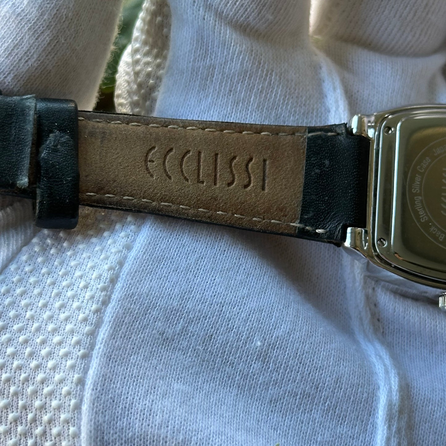 Reloj de Plata 925 ECCLISSI Mujer Años 2000's Madreperla 32mm