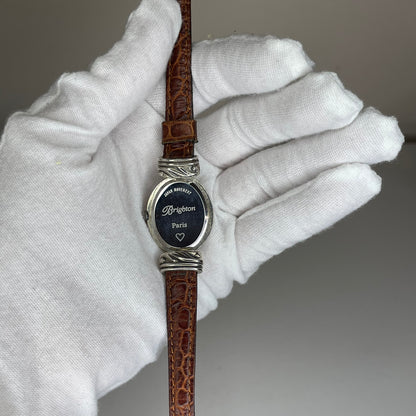 Reloj joya Brighton Paris Año 2000 Art Nouveau Pulsera Reversible | Japan Mov.
