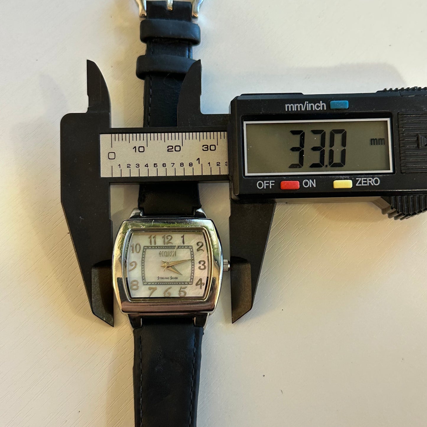 Reloj de Plata 925 ECCLISSI Mujer Años 2000's Madreperla 32mm