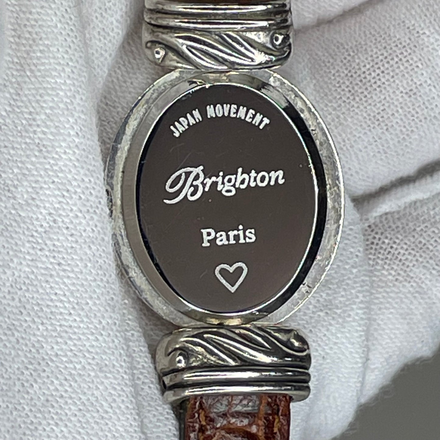 Reloj joya Brighton Paris Año 2000 Art Nouveau Pulsera Reversible | Japan Mov.