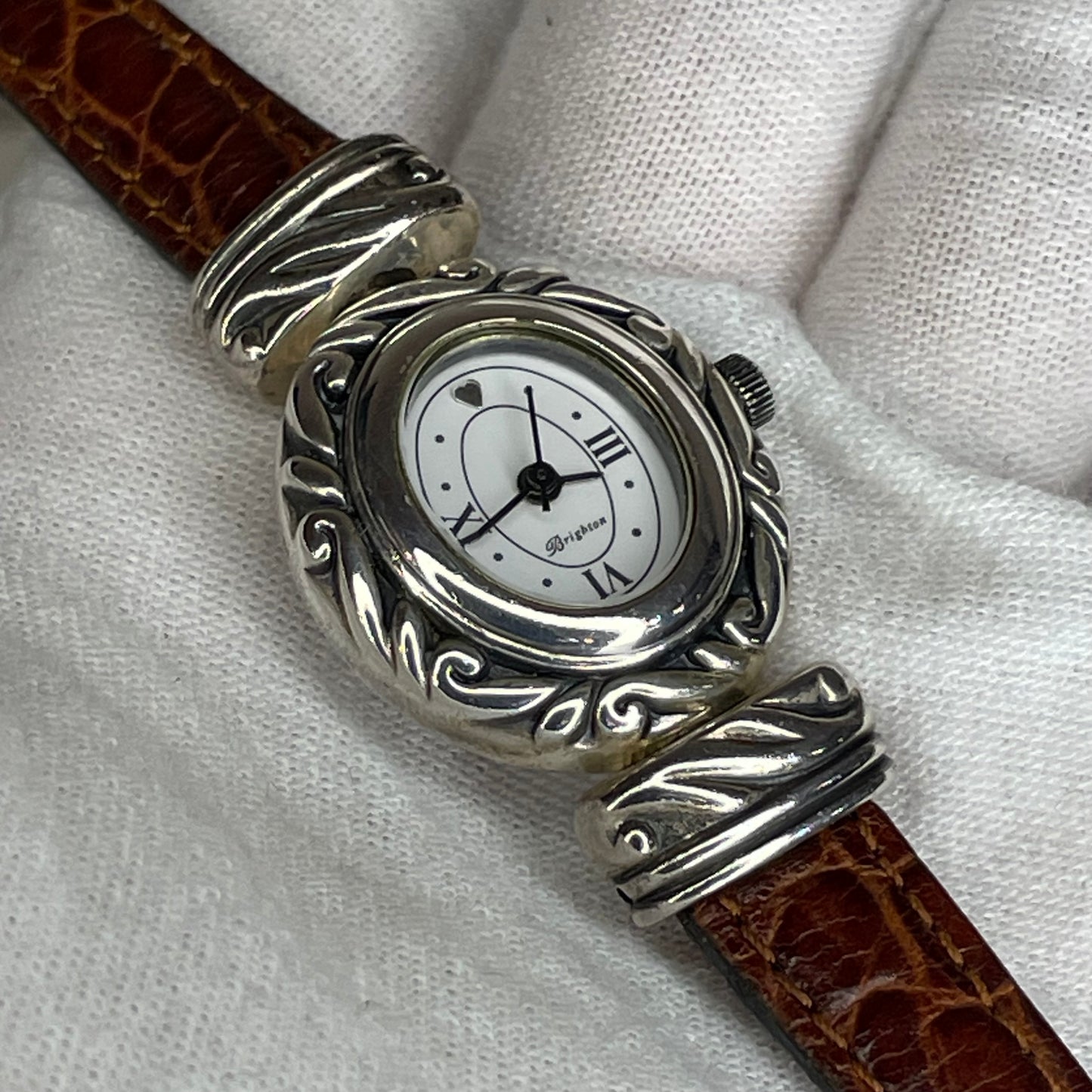 Reloj joya Brighton Paris Año 2000 Art Nouveau Pulsera Reversible | Japan Mov.