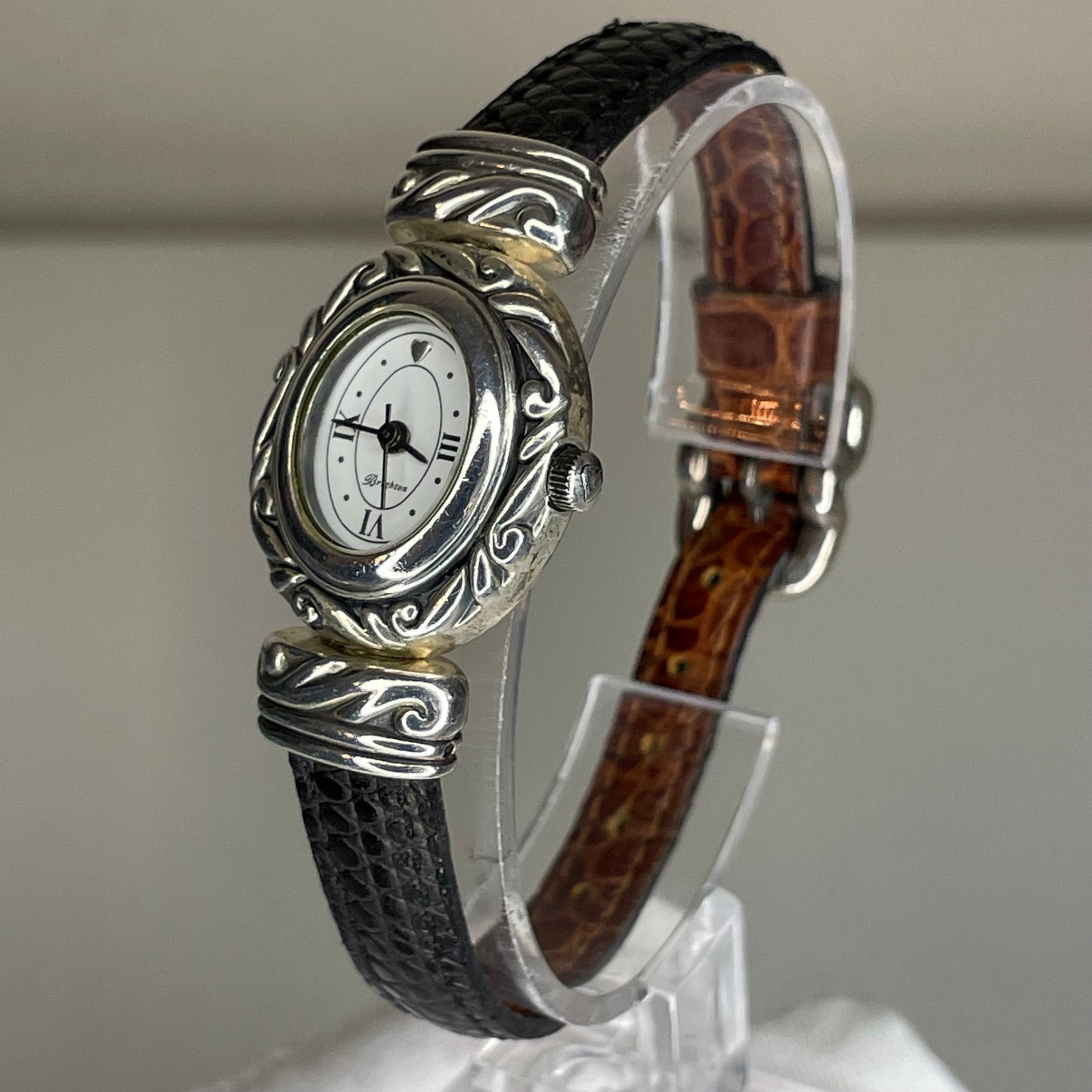 Reloj joya Brighton Paris Año 2000 Art Nouveau Pulsera Reversible | Japan Mov.