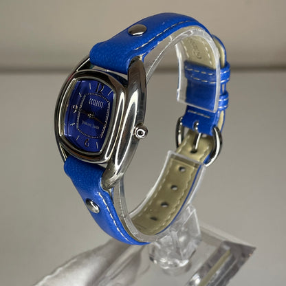 Reloj de plata maciza Ecclissi Sterling Silver 925 / Caja y hebilla de plata AZUL ÚNICO