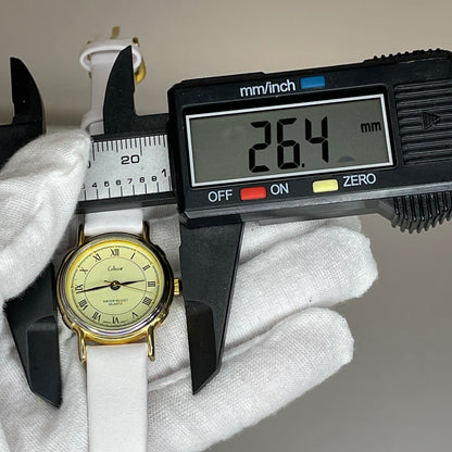 Reloj Vintage Collezio Quartz Japón 26,4 mm Roman Dial – Clásico Noventero