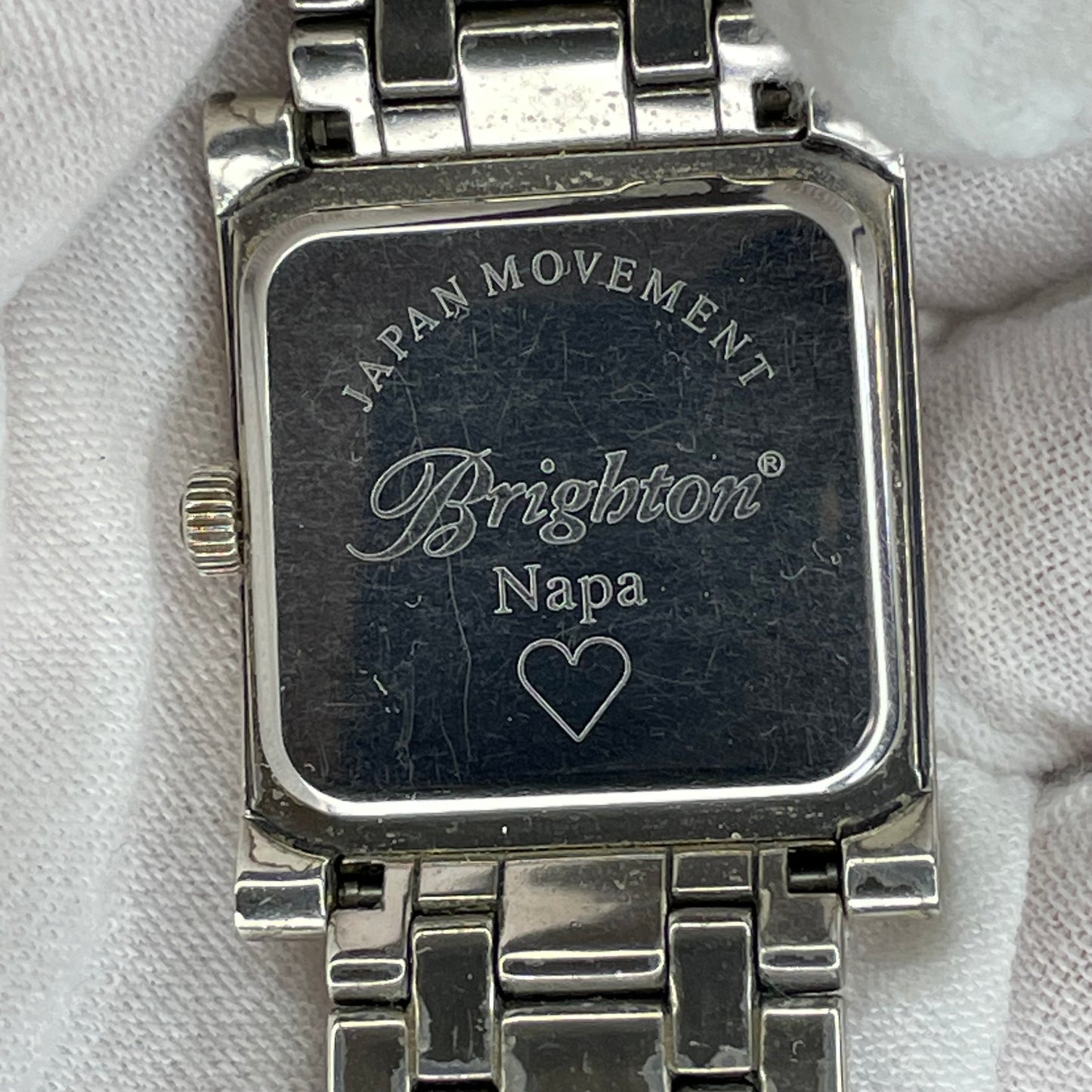 Reloj Joya de Diseño Brighton Napa Año 2005 Japan Mov. Rectangular 27 mm