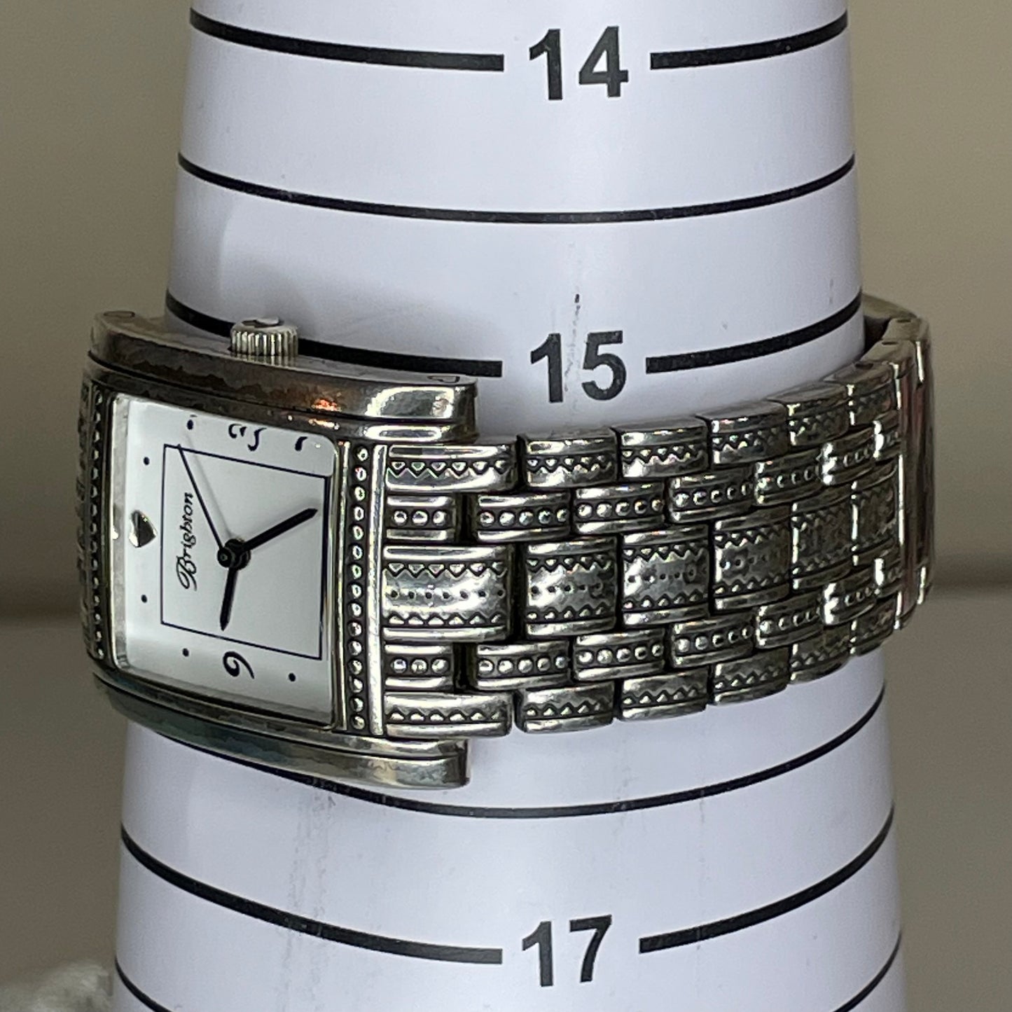 Reloj Joya de Diseño Brighton Napa Año 2005 Japan Mov. Rectangular 27 mm