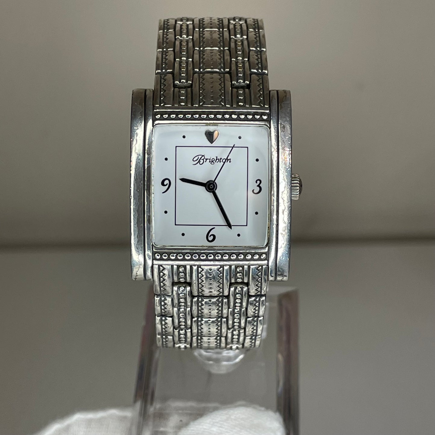 Reloj Joya de Diseño Brighton Napa Año 2005 Japan Mov. Rectangular 27 mm