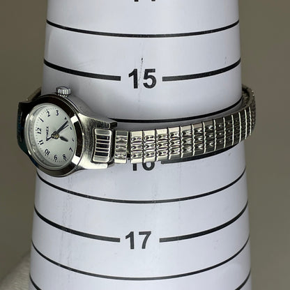 Reloj Timex Mujer 2005 Esfera Blanca Satinada 20mm Brazalete Extensible