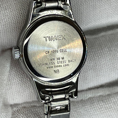Reloj Timex Mujer 2005 Esfera Blanca Satinada 20mm Brazalete Extensible